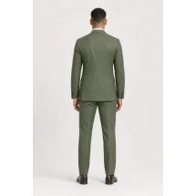 Costume mariage vert olive clair — vue de dos porté