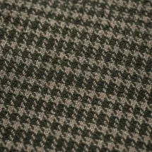 Blazer vert pied de coq automne — détail macro tissu