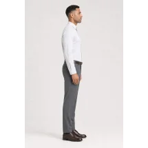 Chemise Coton Blanc — vue profil portée
