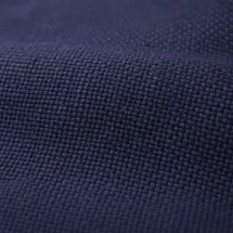 Veste saharienne lin bleu marine — détail macro tissu