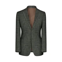 Blazer vert pied de coq automne hiver | Costume Privé Paris