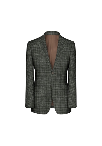 Blazer vert pied de coq automne