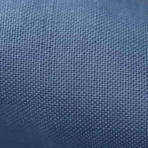 Veste saharienne lin bleu denim — détail macro tissu