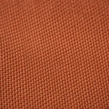 Veste saharienne lin terracotta — détail macro tissu