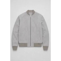 Blouson en nubuck gris clair MA1 Steve - Style et confort pour hommes — packshot ensemble