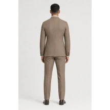 veste marron brun — vue de dos porté