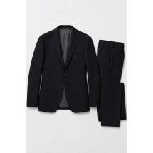Veste noir nattée — packshot ensemble