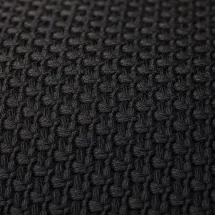 Veste noir nattée — détail macro tissu
