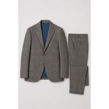 Veste grise prince de Galles tweed été — packshot ensemble