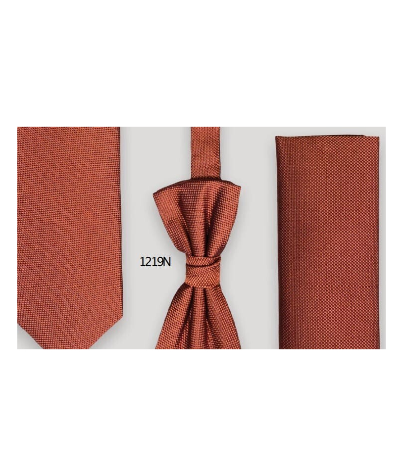 Cravate Terracotta orange Terre Battue