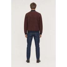 Blouson Suede bordeaux MA1 Steve — vue de dos porté