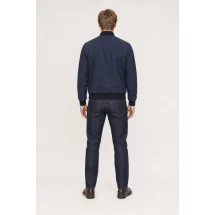 Blouson Nubuck bleu A1 Cary — vue de dos porté