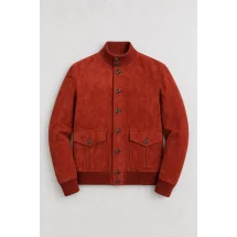Blouson Nubuck rouge A1 Cary — packshot ensemble