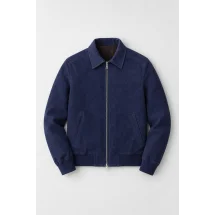 Blouson Nubuck bleu nuit A2 John — packshot ensemble