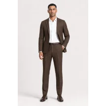 veste sport marron moyen — porté décontracté veste ouverte