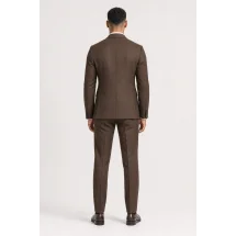 veste sport marron moyen — vue de dos porté