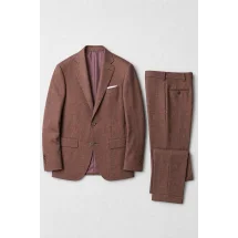 Costume mariage bordeaux clair champêtre — packshot ensemble