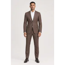 Costume mariage terre battue champêtre — porté face — sur mesure — Costume Privé Paris