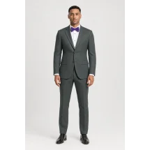 Costume mariage vert tendance champêtre — porté face — sur mesure — Costume Privé Paris