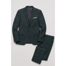 Costume mariage vert paon champêtre — packshot ensemble
