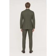 Veste vert kaki plastron amovible — vue de dos porté