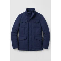 Parka matelassée bleu moyen — packshot ensemble
