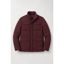 Parka matelassée bordeaux — packshot ensemble
