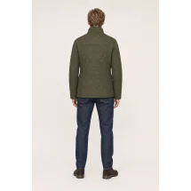 Parka matelassée vert kaki — vue de dos porté