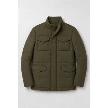 Parka matelassée vert kaki — packshot ensemble