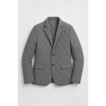 Veste matelassée grise — packshot ensemble