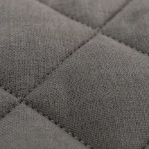 Veste matelassée grise — détail macro tissu