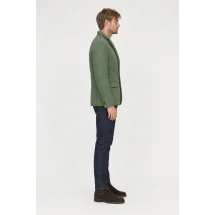 Veste matelassée verte — vue profil porté