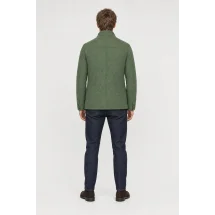 Veste matelassée verte — vue de dos porté
