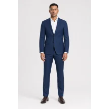 Costume mariage bleu intense — porté face — sur mesure — Costume Privé Paris