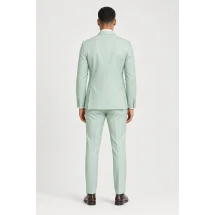 Costume mariage vert menthol — vue de dos porté
