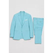Costume mariage bleu turquoise — packshot ensemble