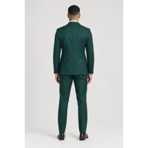 Costume mariage vert sapin — vue de dos porté