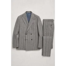 veste croisée été gris rayures — packshot ensemble