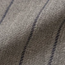 veste croisée été gris rayures — détail macro tissu