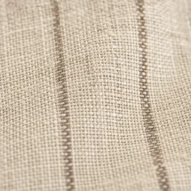 veste croisée été beige rayures marron — détail macro tissu