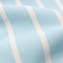 Chemise bleu ciel à rayures blanches - Style élégant pour hommes — détail macro tissu et col