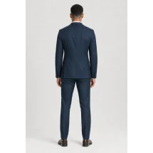 Costume mariage bleu nuit — vue de dos porté