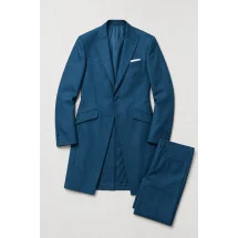 Redingote bleu indigo — packshot ensemble