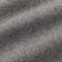 Doudoune Flanelle grise — détail macro tissu