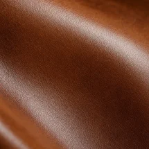 Chaussures double boucle cognac patiné — détail matière macro