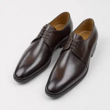 Chaussures derby marron patiné — vue alternative finition