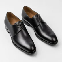 Chaussures derby noir patiné — vue alternative finition