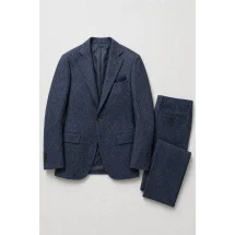 Blazer Bleu roi Harris Tweed — packshot ensemble