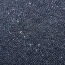 Blazer Bleu roi Harris Tweed — détail macro tissu