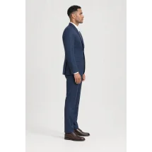 Costume bleu moyen Australis — vue profil porté